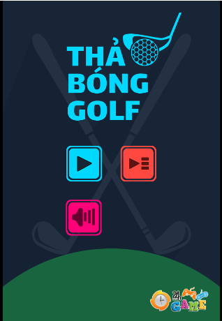 thả bóng golf