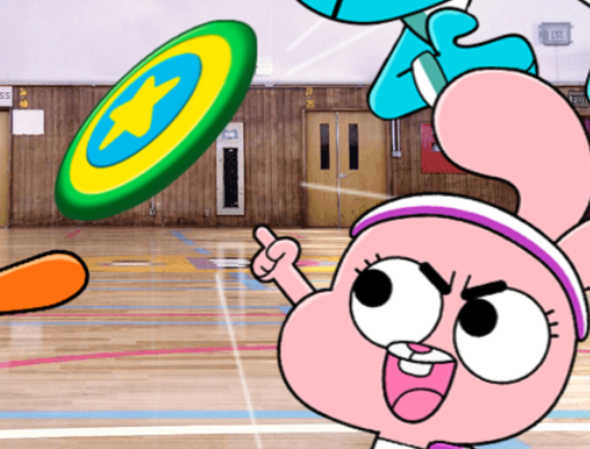 gumball ném đĩa